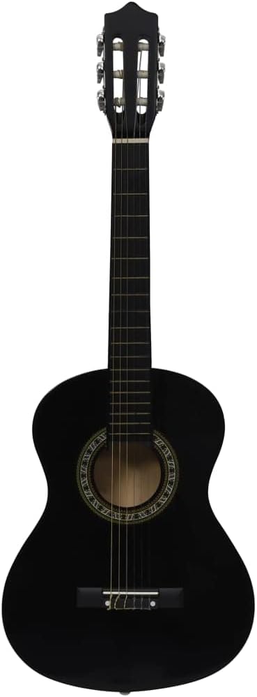 YAFF 8 Piece Classical Guitar Beginner Set Black 1/2 34