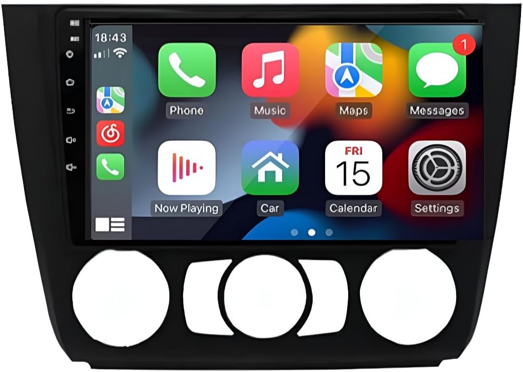 9-inch Car Radio Suitable for BMMW 1 Series 2004-2012 | CarPlay/Android Auto/WiFi/DSP/5G, Touchscreen Carplay Screen, HD Multimedia Car Radio System (T2 (2GB/32GB) 8CORE 5G)