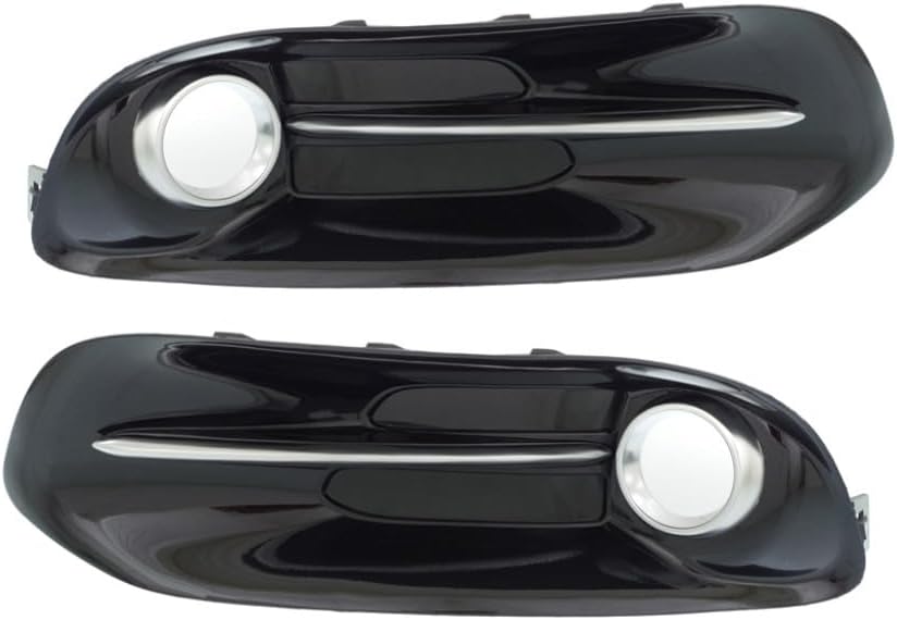 KarParts360 For Dodge Dart 2013 2014 2015 2016 Fog Light Bezel Driver And Passenger Side | Pair | Front | Chrome | For Models With Fog Lights | CH1038140, CH1039140 | 68163975AB, 68163974AB