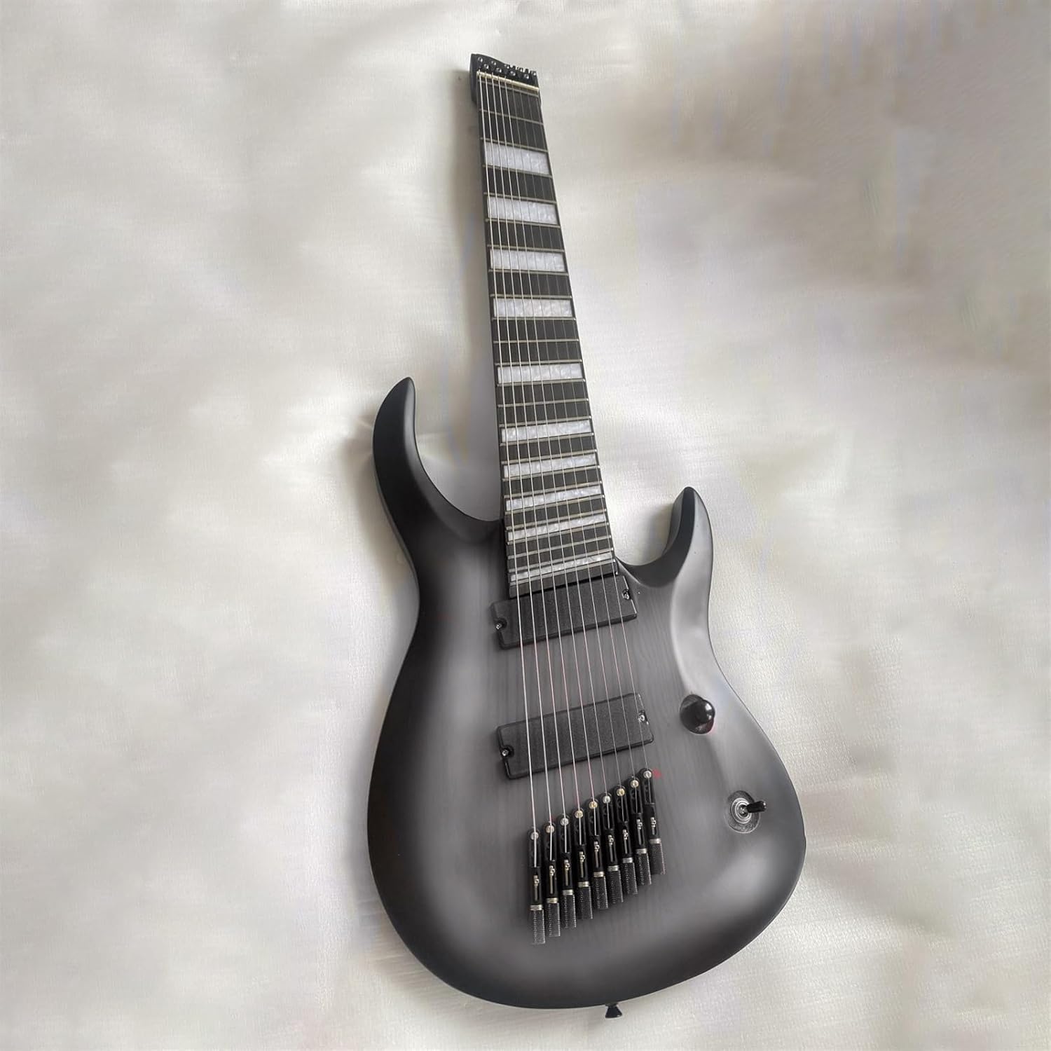 VENEKA Headless Electric Guitar 9 Strings Fan-Shaped Fret Headless Electric Guitar Bass Musical Instrument