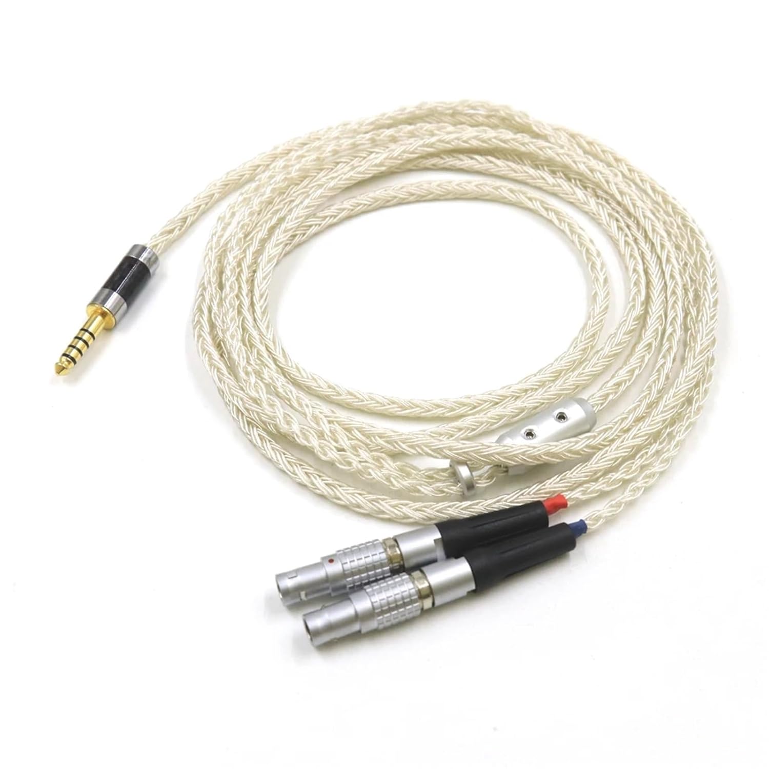 16 Core Silver Plated 2.5 4.4 6.5mm/4pin XLR for Focal Utopia ELEAR Upgrade Headphone Cable(6.35mm TRS,0.75m)