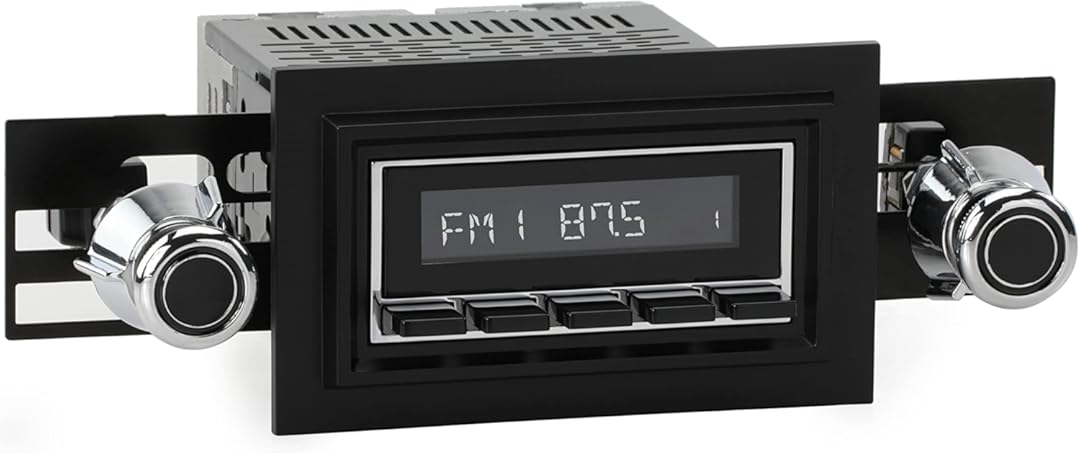 RetroRadio Compatible with 1968-79 Ford F-Series Truck with Deluxe 8-Track Factory Radio Features Include Bluetooth, AUX, AM/FM LACB-M1-221-55P-75PF2