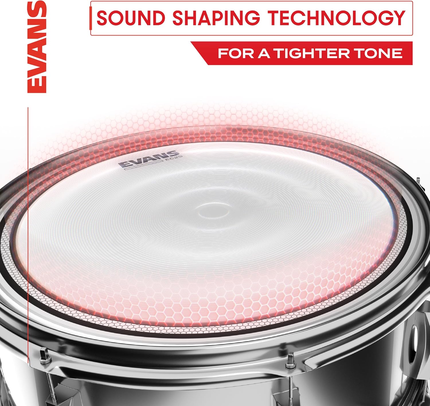 Evans Drum Heads - EC2S Clear Fusion Pack (10