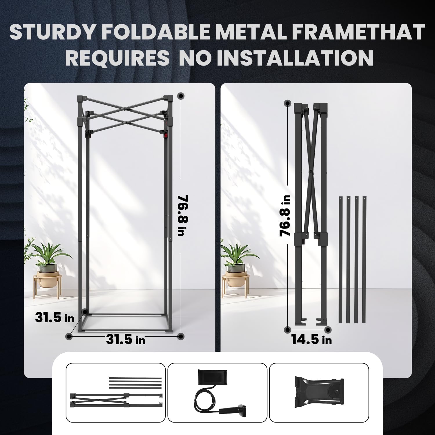 Portable Vocal Booth, Echo-Free Recording Booth Sound Proof Shield, Foldable Isolation Booth with Travel Bag for Voice Over, Podcasting, Music, Home Studio