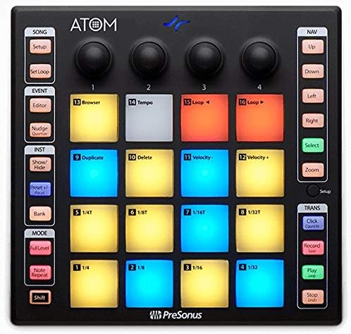 Audiosavings Bundle: PRESONUS ATOM 16 Pad USB MIDI RGB DJ Controller+Studio One Recording Software Bundle with PRESONUS S15 ART UPG Studio One 5 Professional Upgrade from Artist All Versions (2 Items)
