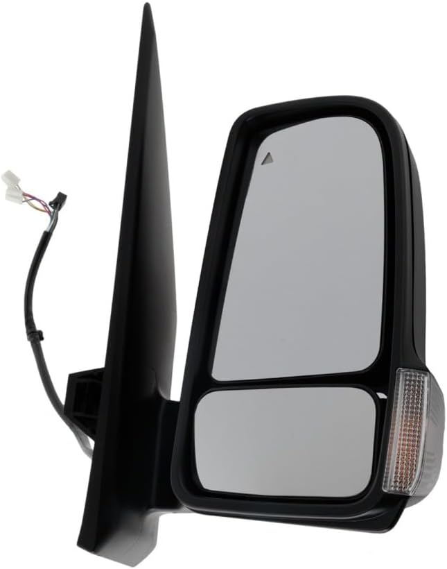 KarParts360 For Mercedes-Benz Sprinter 2500/1500 2019 20 21 22 23 2024 Door Mirror Passenger Side | Power | Power Folding Heated | Textured Black | W/Signal Light | W/Blind Spot Detection | MB1321121