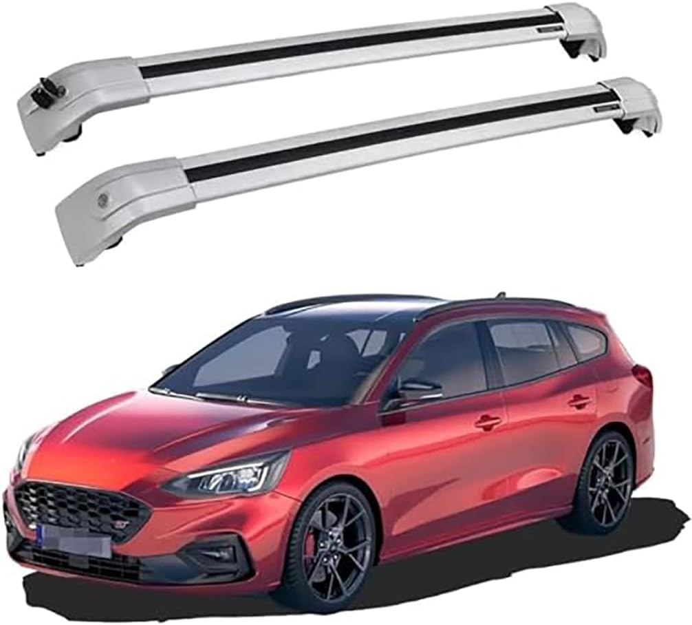 Car Roof Racks, for Ford Focus Wagon 2018-2019 Anti Theft Anti Rust Cross Bar Cargo Travel Baggag Transportrack, Auto Accessories