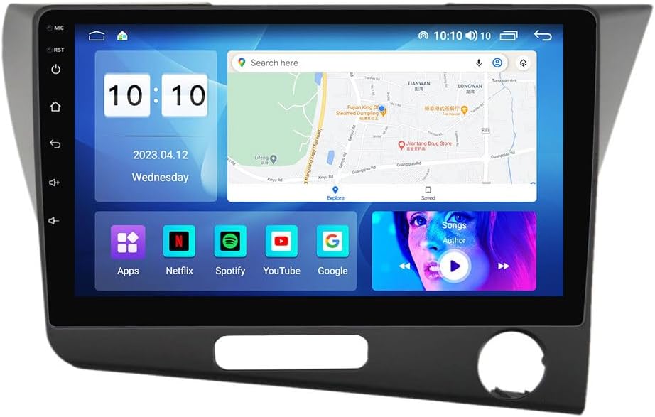 Android Car Stereo for Honda CRZ CR-Z 2010-2017 RHD,9 inch IPS Touchscreen with Upgrade Wireless CarPlay & Android Auto,WiFi/GPS,Support SWC and Subwoofer,8-Core 8G+256G