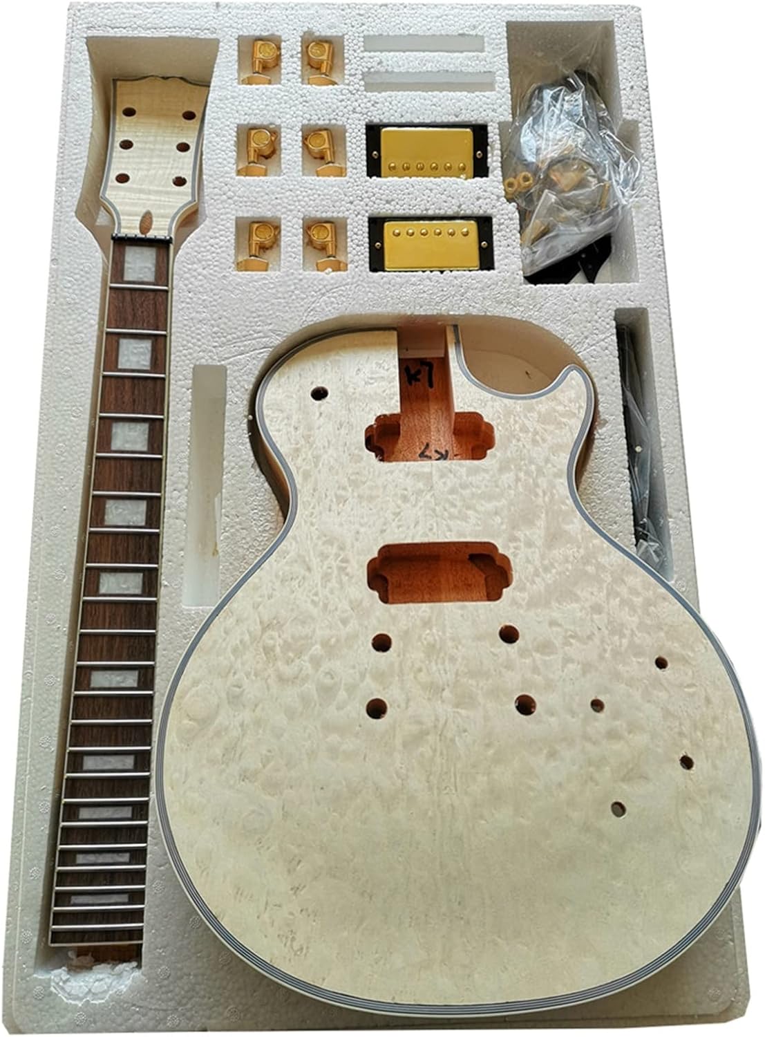 DIY Electric Guitar Kit DIY Electric Guitar Kit Mahogany Okoume Body Rosewood Fingerboard Build A Complete Guitar