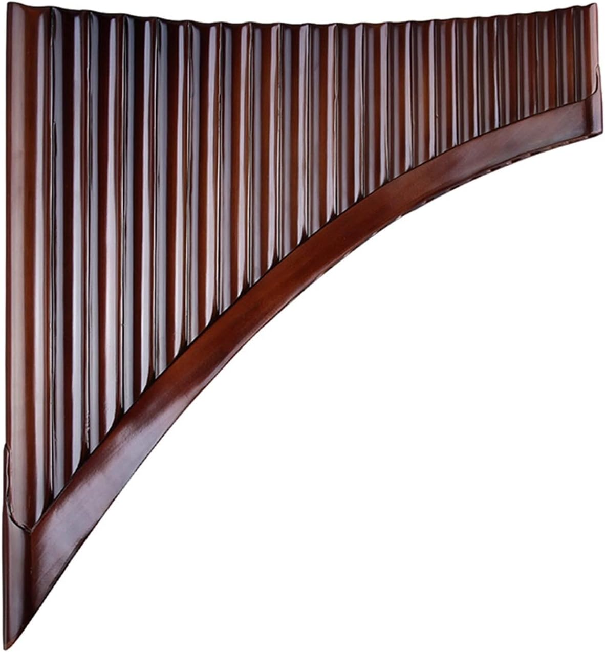 PanPipes Woodwind Instrument 22 Pipes Pan Flute C Key Brown Colour Flute Folk Woodwind Instrument Handmade Pan Pipe