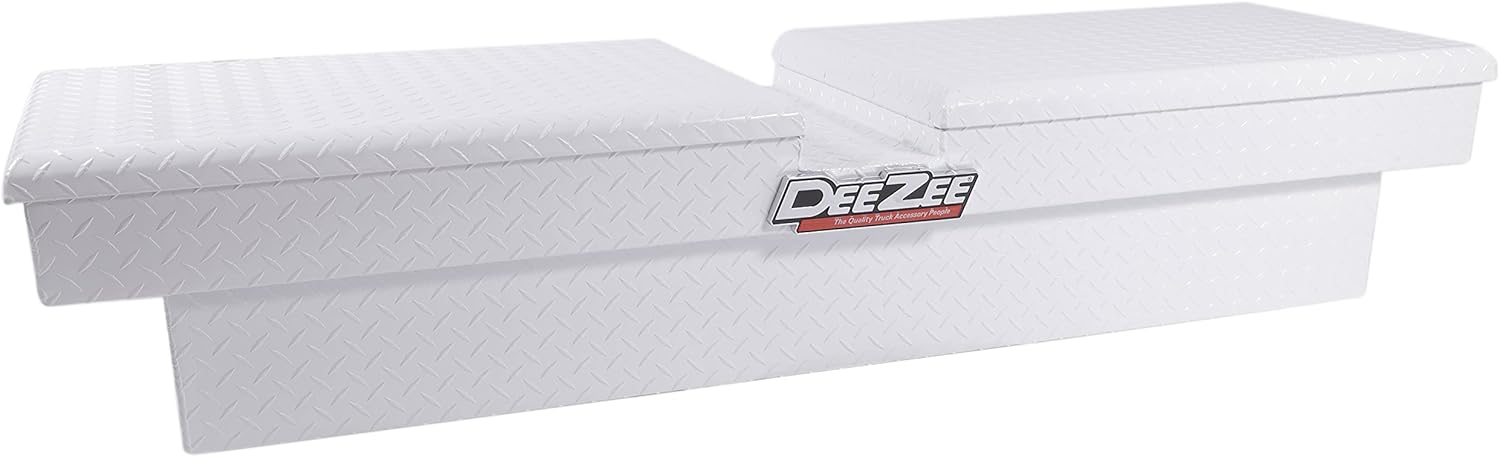 Dee Zee DZ8370WH Full Size White Double Lid (Gull Wing) Tool Box