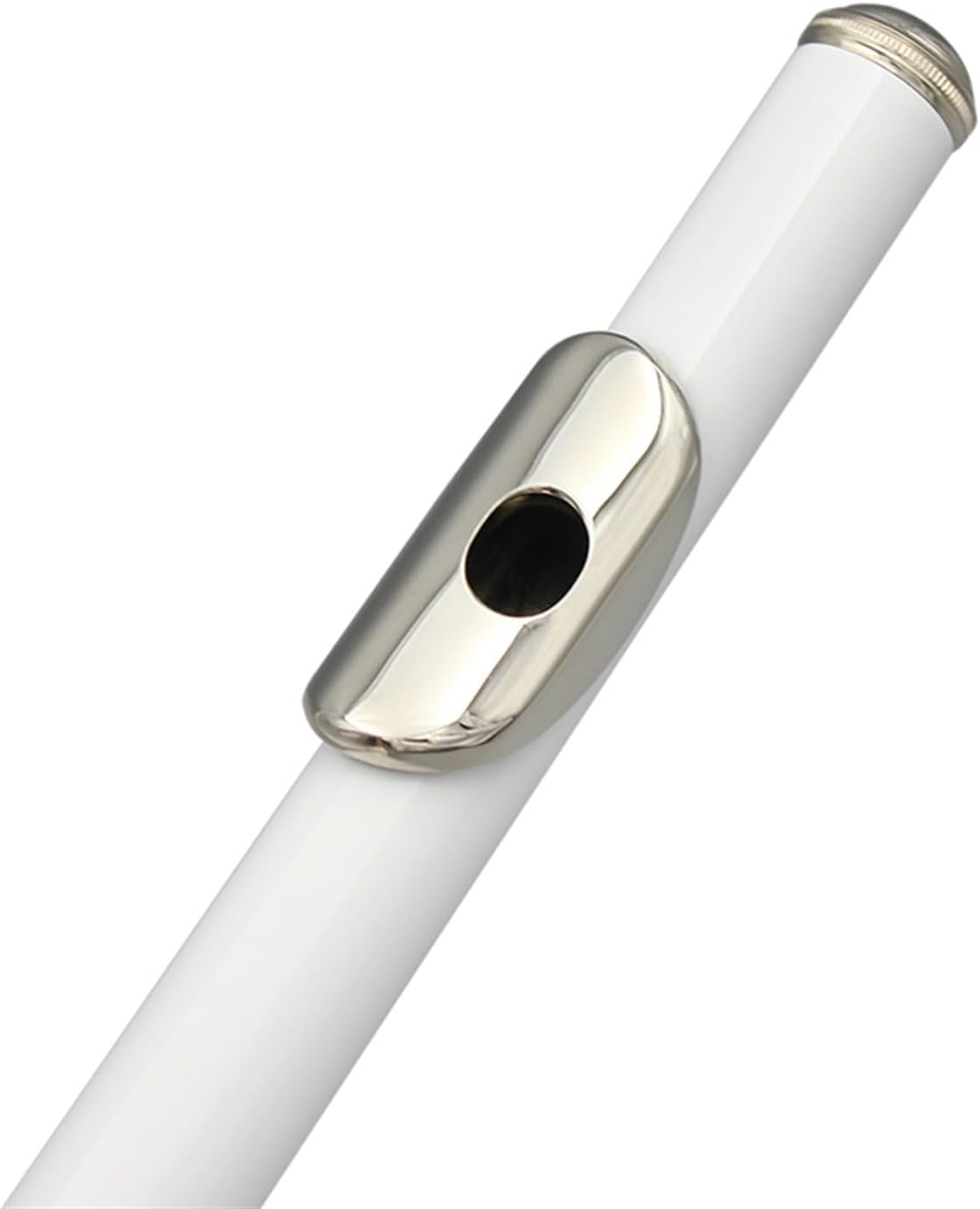 Flute White 16 Holes C Tone Flute with E Key Woodwind Instrument Closed Key Cupronickel Tube Flute with Box Flutes Musical Instruments
