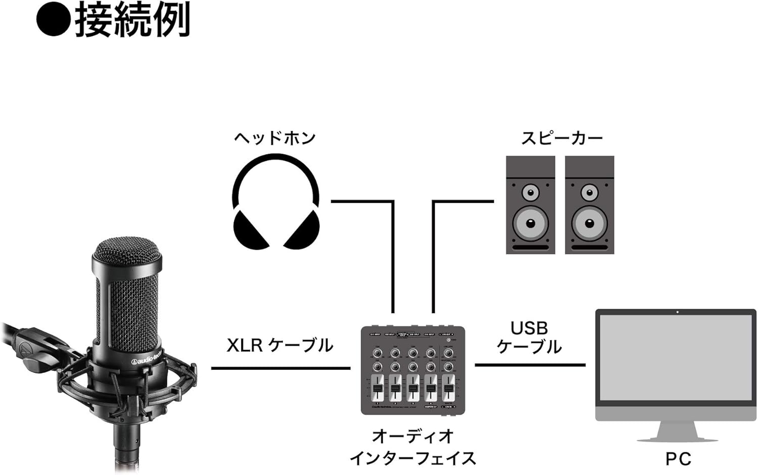 Audio-Technica AT2035 Large Diaphragm Studio Condenser Microphone