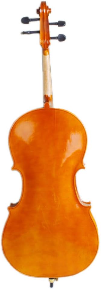 Full-Size Cello, Beginner Cello 4/4, Acoustic Cello Set with Portable Bag, Bow, Rosin, Bridge, Adults & Kids String Musical Instruments