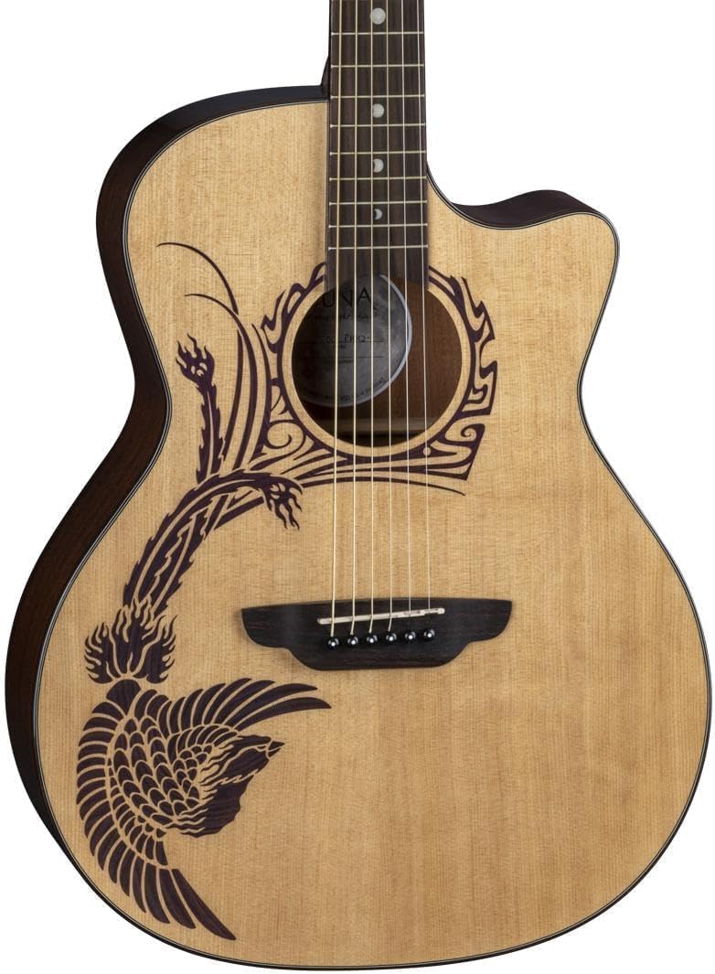 Luna Oracle Phoenix Acoustic-electric Guitar - Natural
