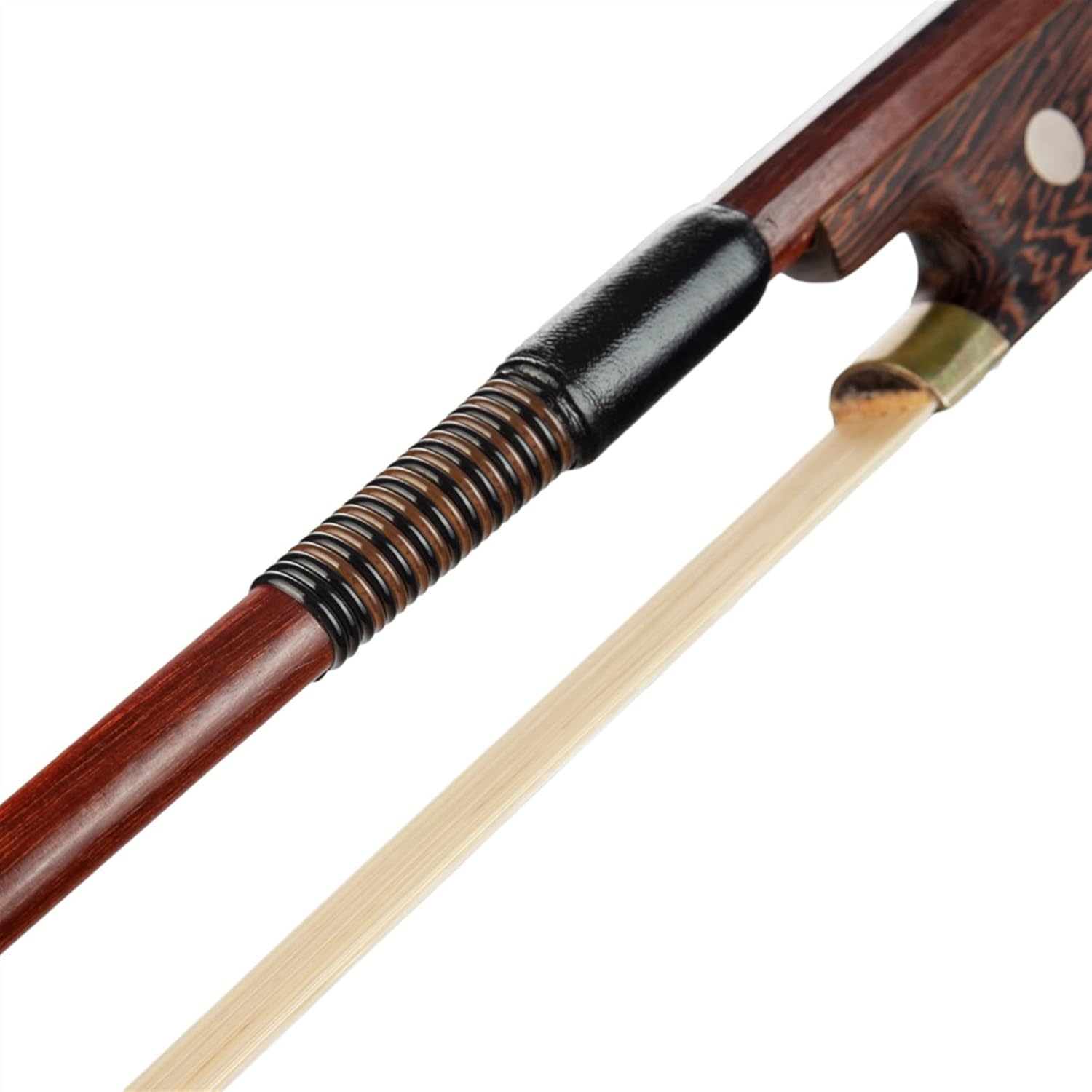 TSTS 4/4 3/4 1/2 1/4 1/8 French Style Bass Bow Double Bass Bow Brazilwood Beginner Bow Real Horsehair Full Size Violin Bow (Color : 4/4)