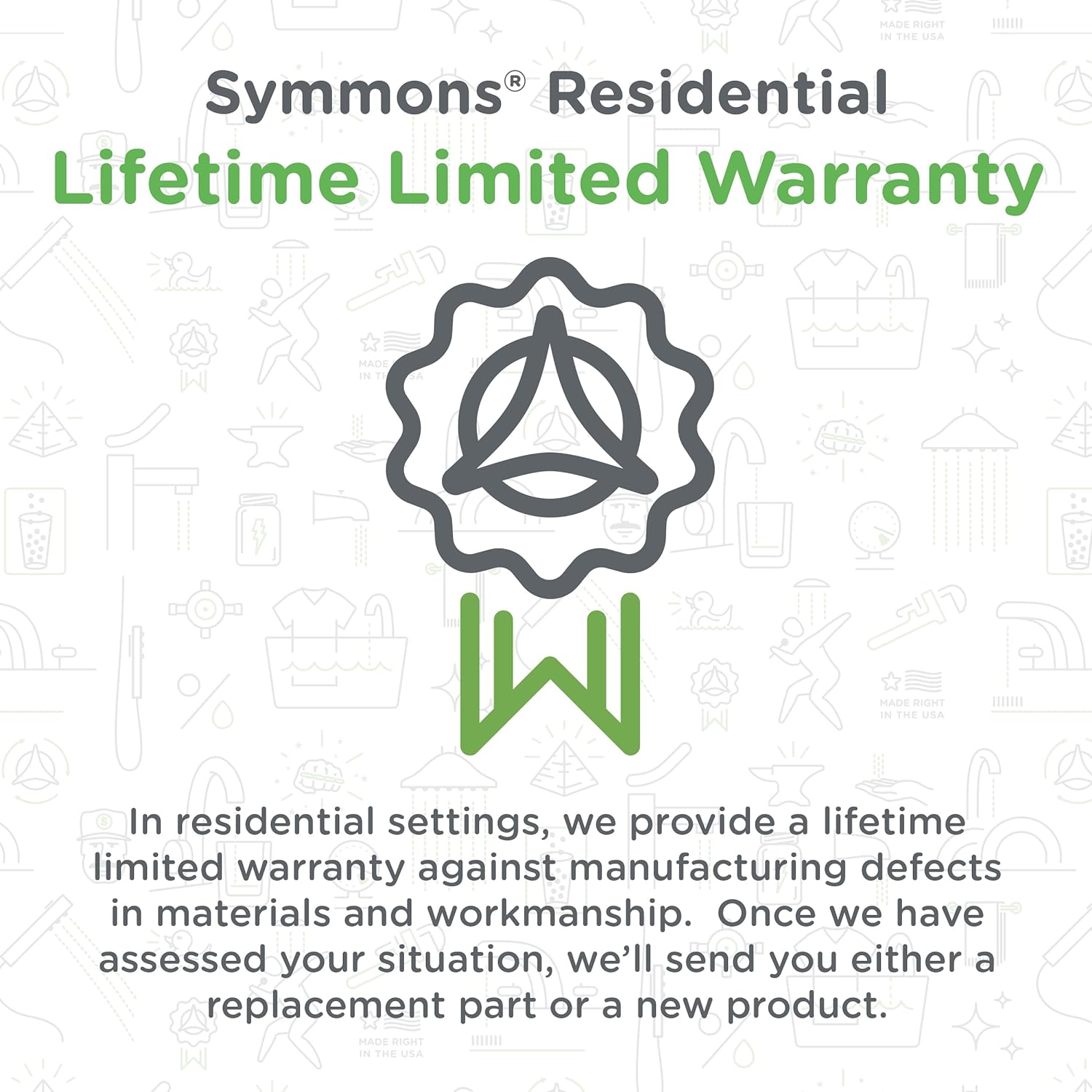 Elm Single Handle Wall Mount Tub and Shower Trim Kit with Diverter Lever in Matte Black - Valve Not Included - 1.5 GPM Flow Rate - S5592MB15TRM