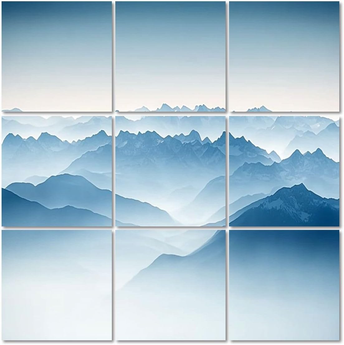 Art Acoustic Panels Self Adhesive The Alps 9 Packs Decorative Soundproof Wall Panels Large Sound Absorbing Panels for Home Office 60