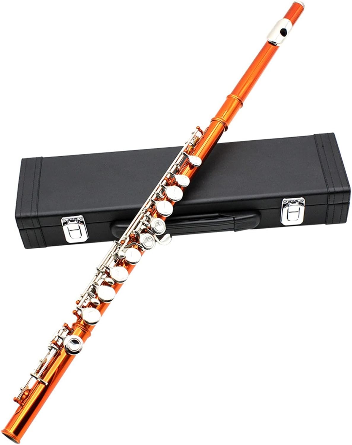 Flutes Musical Instrument Nickel-Plated C Tune 16-Hole Flute Professional Flute Wind Instrument Student Beginner Flute (Color : 01)