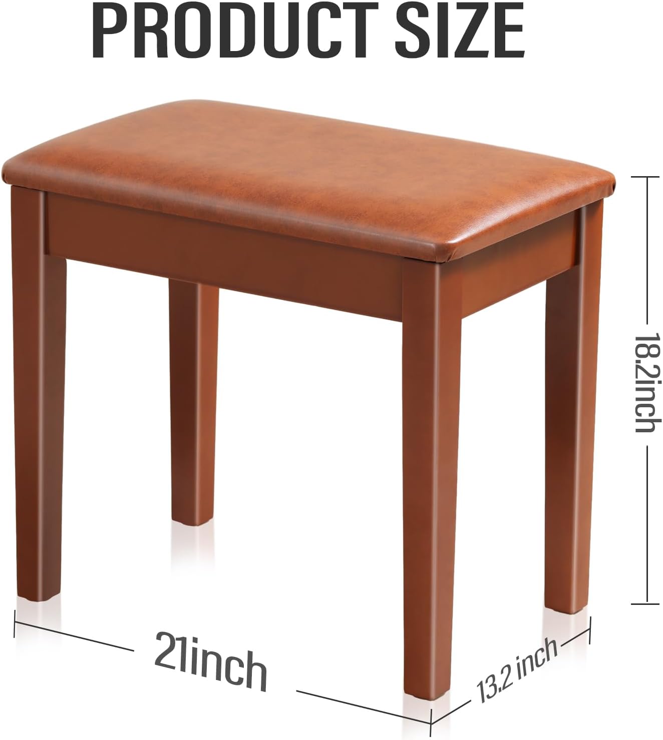 AODSK Digital Piano 88 Key Full Size Weighted Keyboard Solid Wood Frame + Solid Wood Brown piano Bench