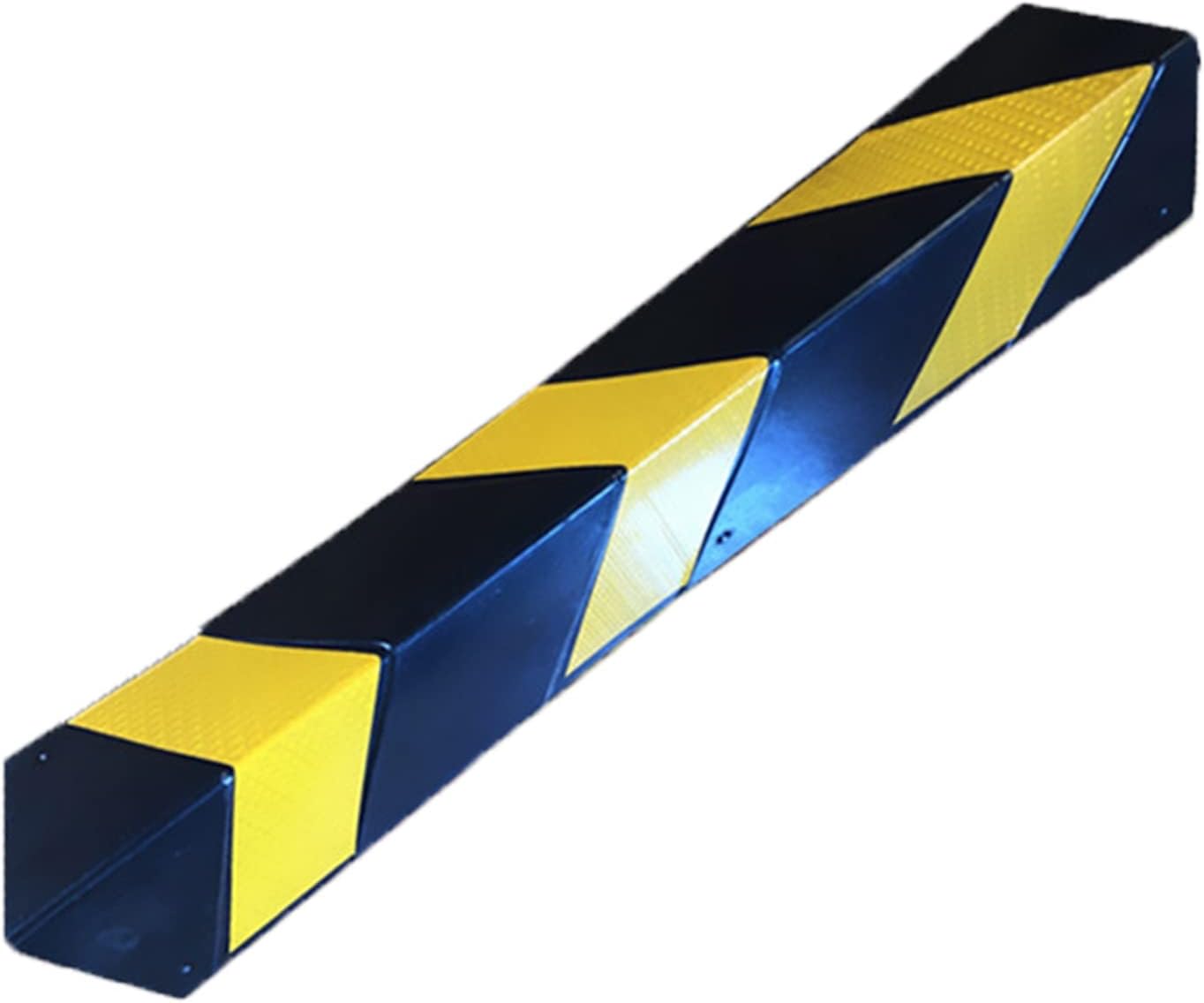 XPLKQXE Reflective Wall Edge Protector, Garage Wall Protection Rubber, Car Parking and Warehouse, Reflective Yellow Strip (Color : Black+Yellow-150cm, Size : 10pcs)