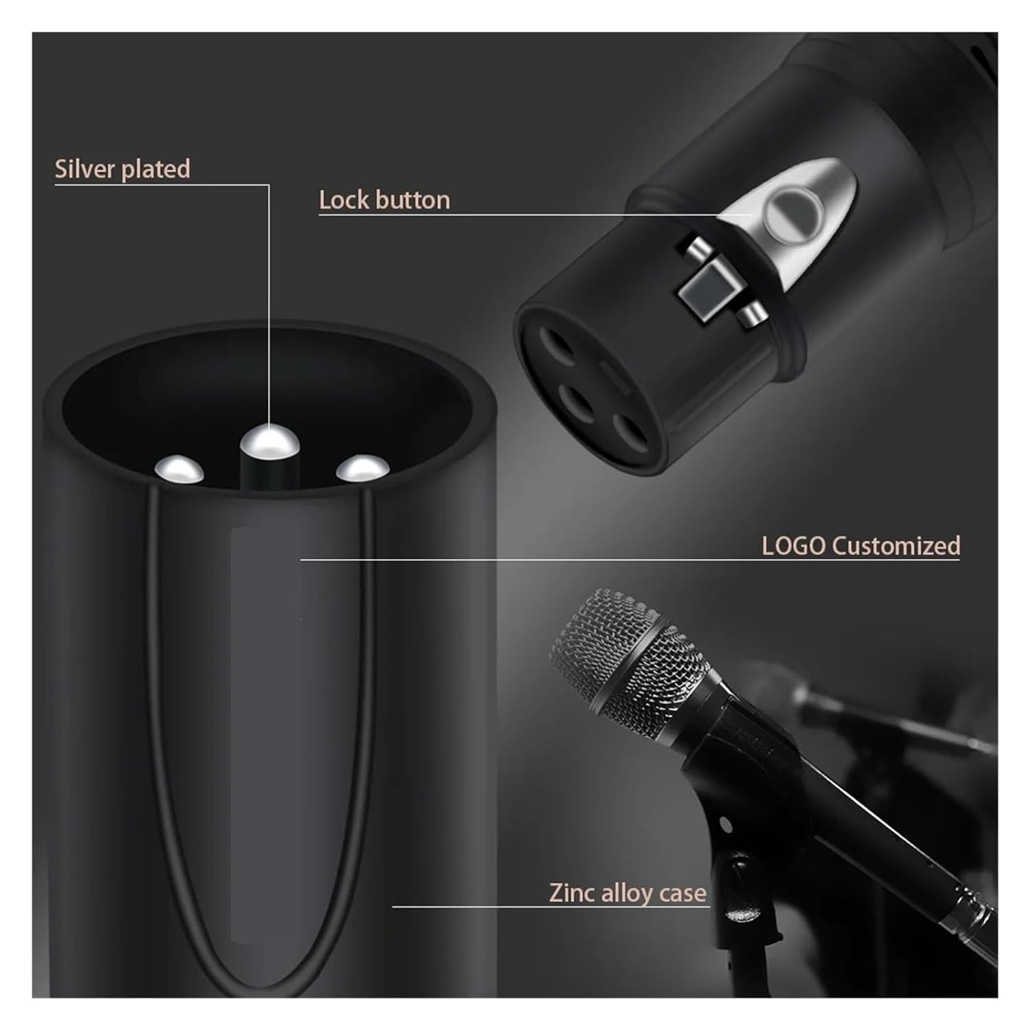 56PCS/28sets 3PIN XLR Connector Microphone Plug Male Female Adapter MIC Wire Connector 7 Colors Offer 1set M/F(28xM 28xF-SL-Red)