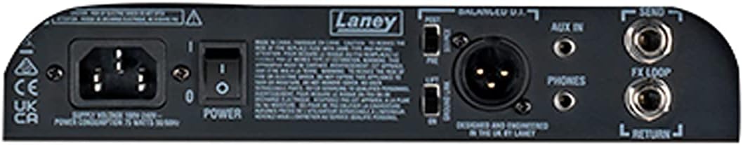 Laney Digbeth DB200-210 Bass Amplifier Combo 200W RMS 2x10 HH Blue Label Woofers Plus Horn, Black