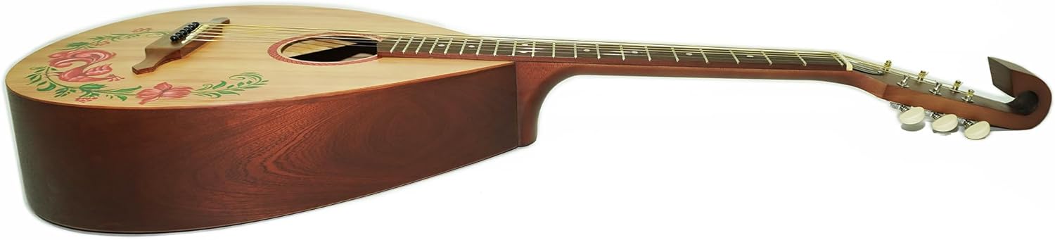 Acoustic Guitar 6 Strings Lute Kobza made in Ukraine Trembita Original Folk Musical Instrument Natural Wood Hand Painted Very Beautiful Sound