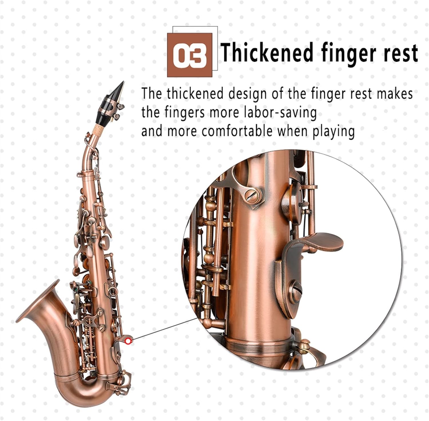 KESHUO Bb Tone Saxophone Brass Retro Red Sax B Flat Saxfone Woodwind Musical Instrument with Case Mouthpiece Accessories Brass Sax Beginners Kit