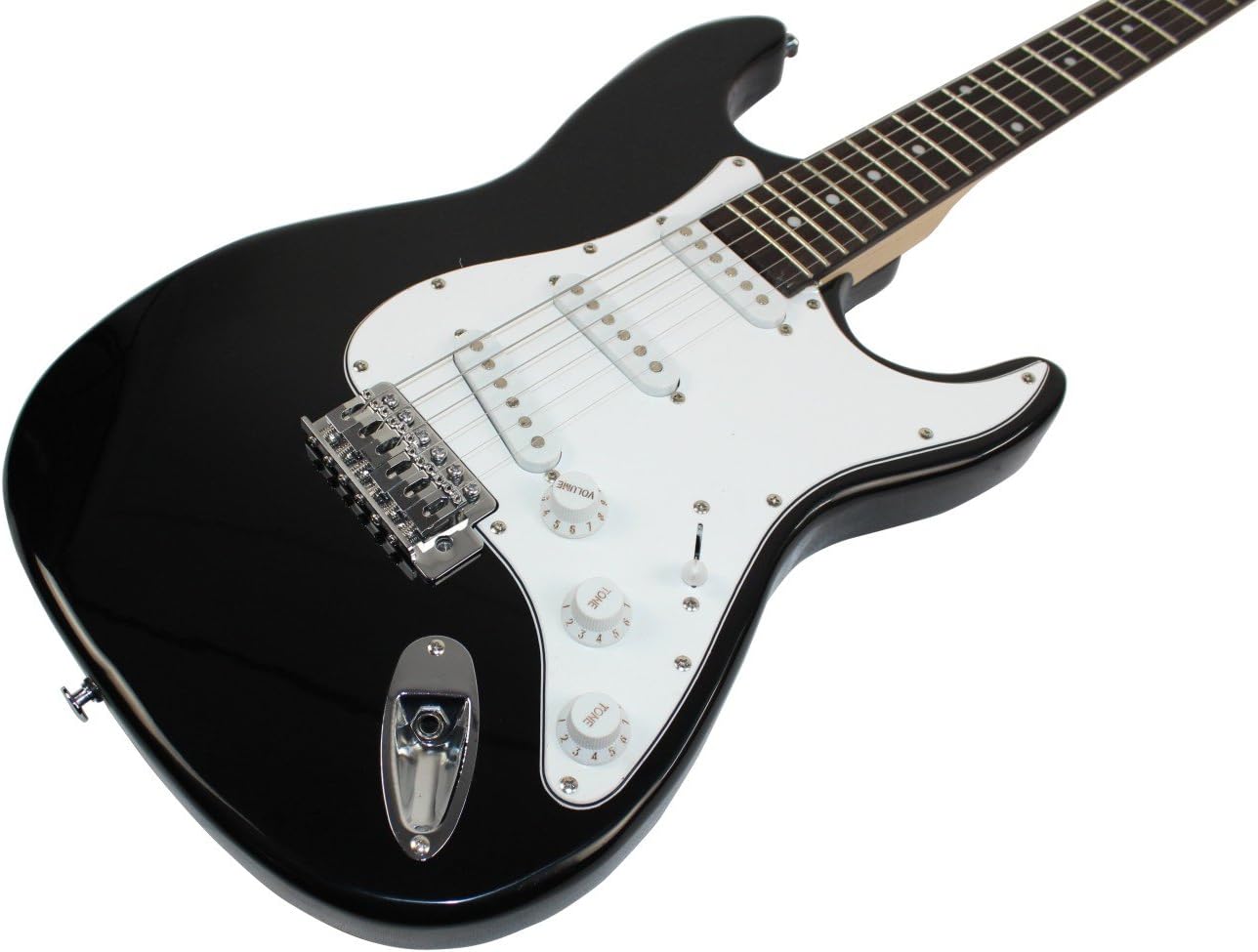 Beginner Series 39-Inch Electric Guitar with 10-Watt Amp, Case, Strap, Cable, Capo, Picks, Electronic Tuner, Stringwinder and Polish Cloth - Black