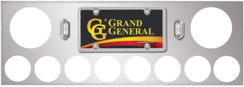 GG Grand General 91899 Stainless Steel Rear Light Panel and Cover with 4-7/16 inches and 2-1/4 inches Holes
