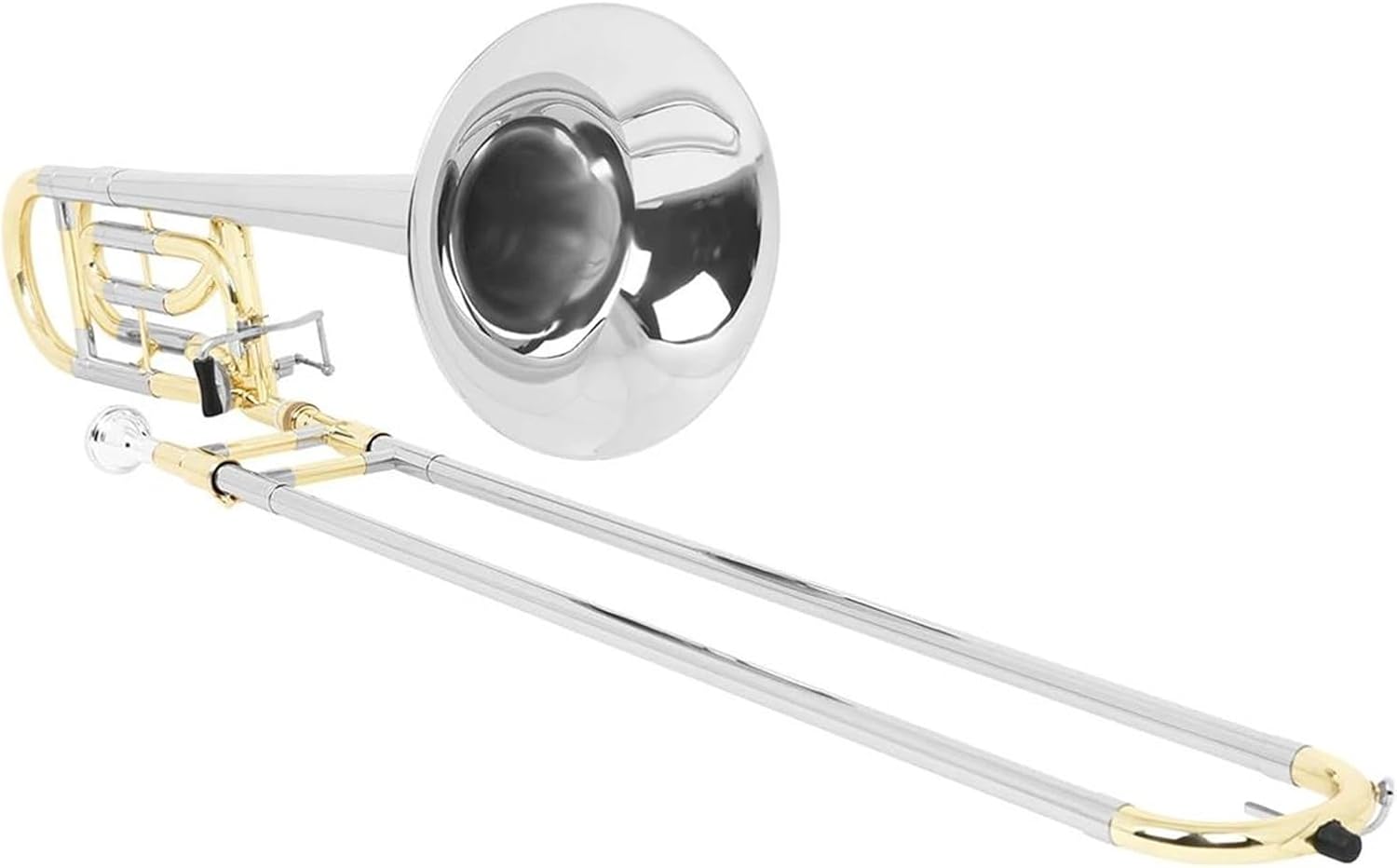 Professionals euphonium Silver Horn Tuning Slide Tone Profesional Brass Musical Instrument Gold Tube Bb/F Tenor Trombone