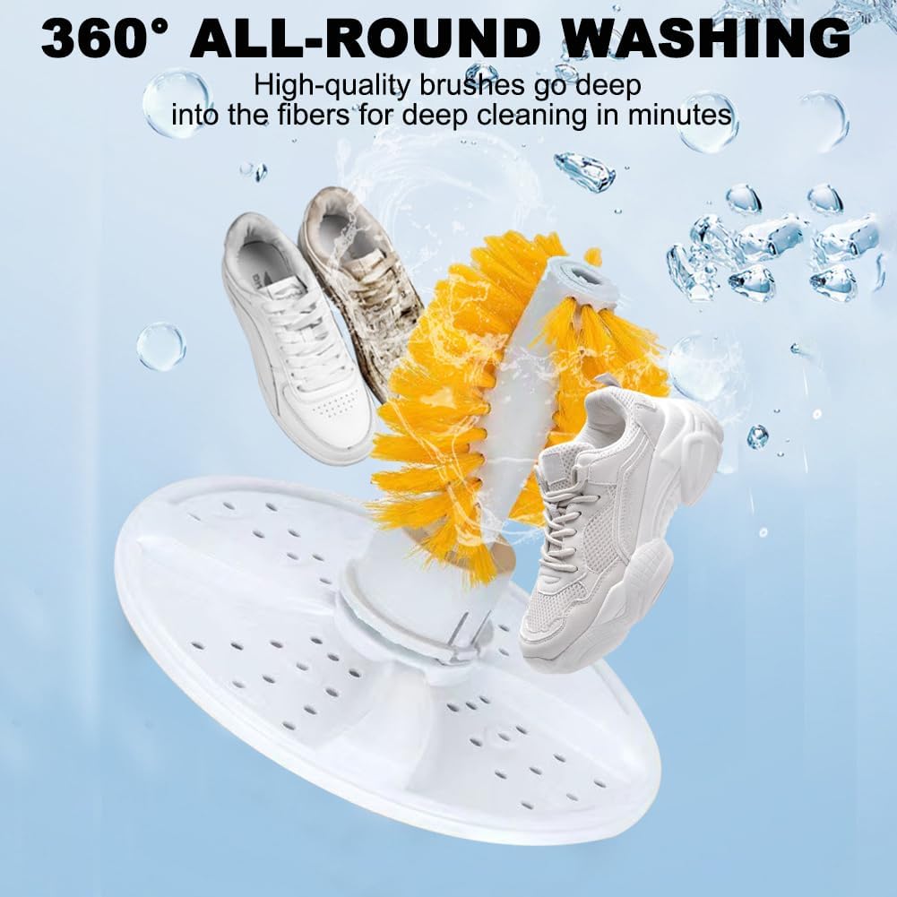 Household Double-Drum Semi-Automatic Shoe Washing Machine, Mini Underwear And Socks Washing Machine, Portable Washing Machine, Spin Dryer, Timing Function And Drainage Pump