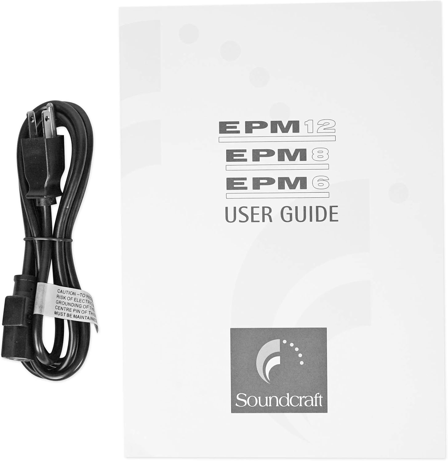 Soundcraft EPM8 8 Monowith2 Stereo Channel 2 Bus Recording/Live Mixer Console EPM 8 Bundle with Rockville RCXFM20E-B 20 Foot Female to Male XLR Mic Cable Black 100% Copper