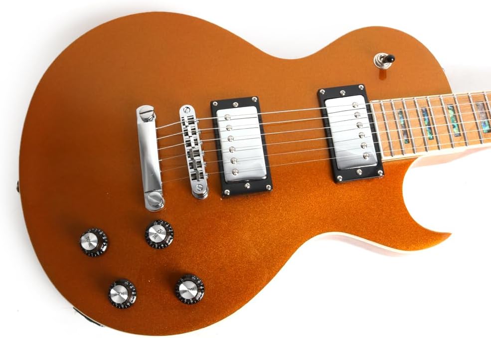 Fojill Solid Body Full Size 39 Inch LP Electric Guitar Roasted Canadian Maple Neck Fretboard Mahogany Body Stainless Frets