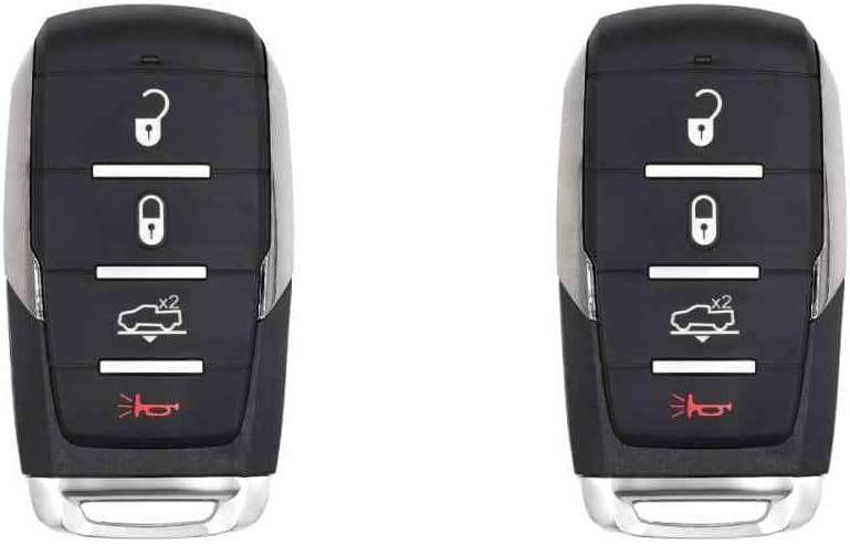 Replacement Smart Key Fob for Ram 1500 2024 FCC OHT-4882056 OHT4882056 Part Number 68584152 68584152AA Pack of 2