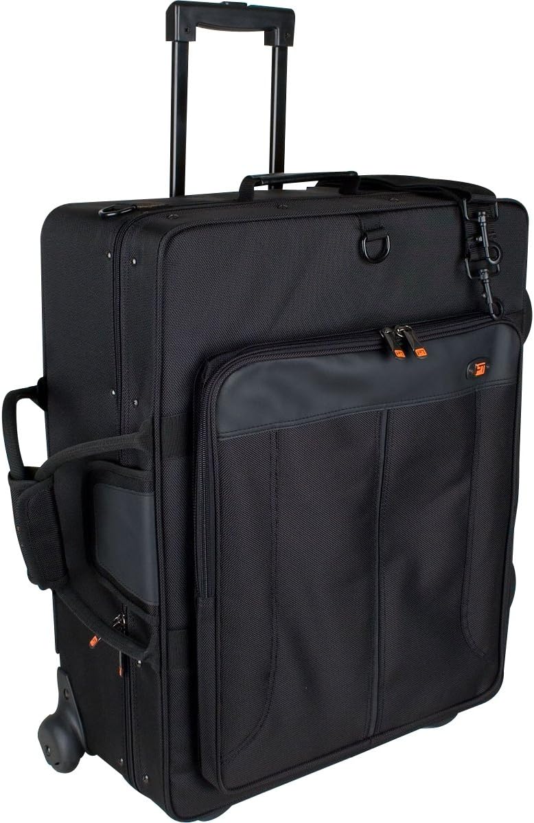 Protec Tec iPac IP301QWL Quadruple Trumpet PRO PAC Case with Wheels, Black