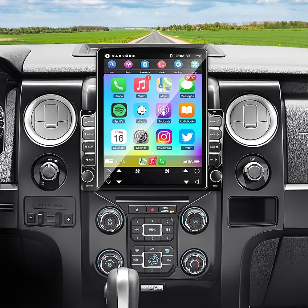 2+64G Android 15 Car Stereo Radio for Ford F150 F-150 2013 2014 9.7