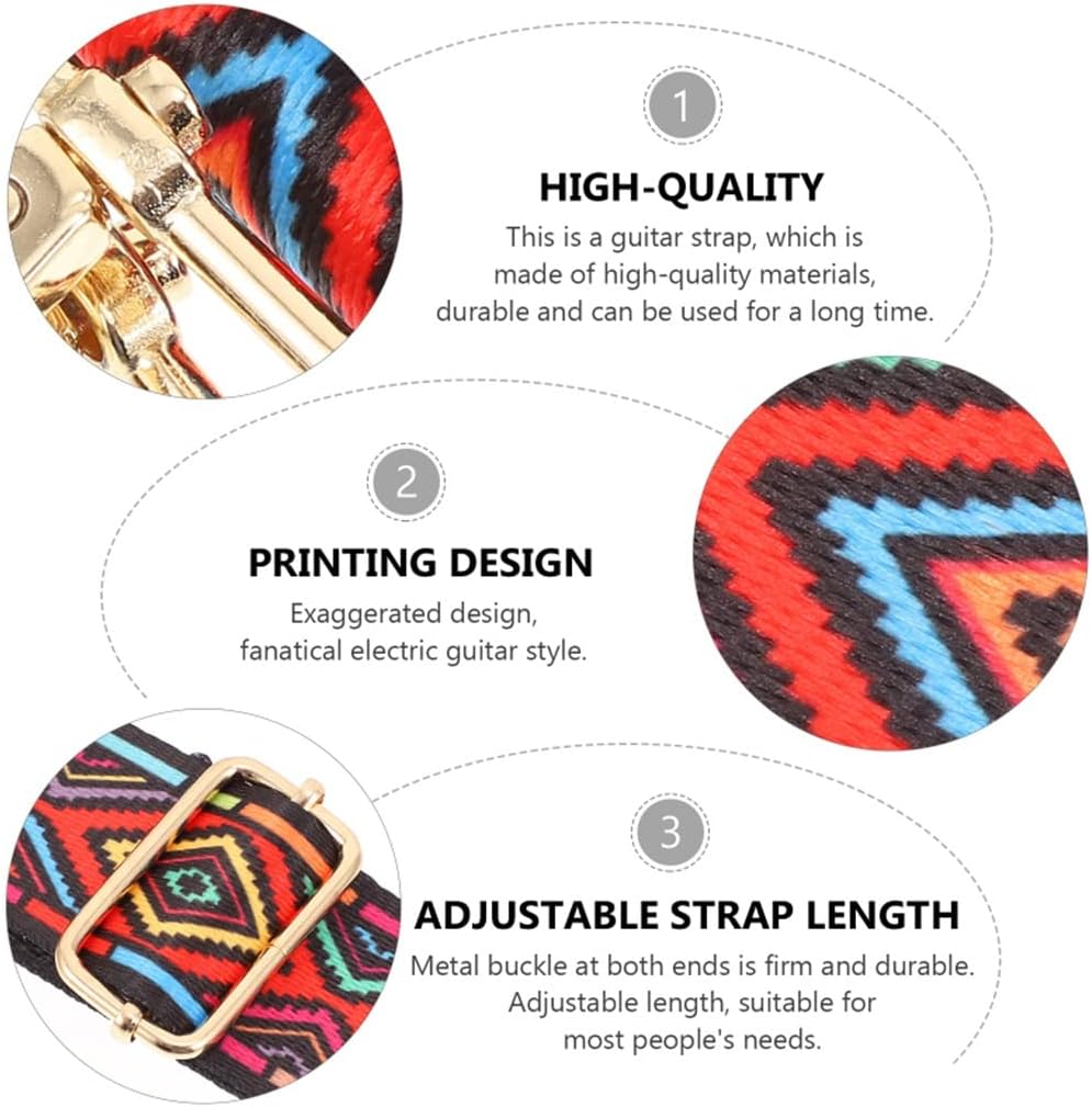 Practical Instrument Strap Cool Guitar Acoustic Banjo Belt