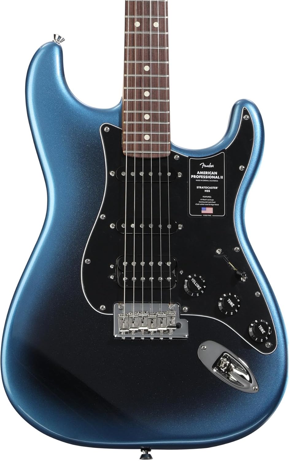 Fender American Professional II Stratocaster HSS Dark Night with Rosewood Fingerboard