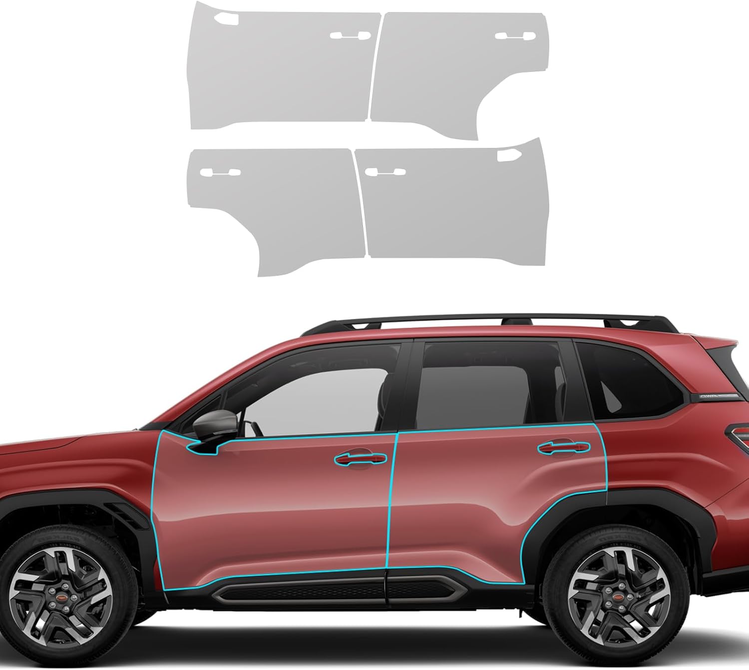 for 2025-UP Subaru Forester Precut Paint Protective Film 8.5 Mil TPU PPF Clear Car HD Scratch Exterior Accessories