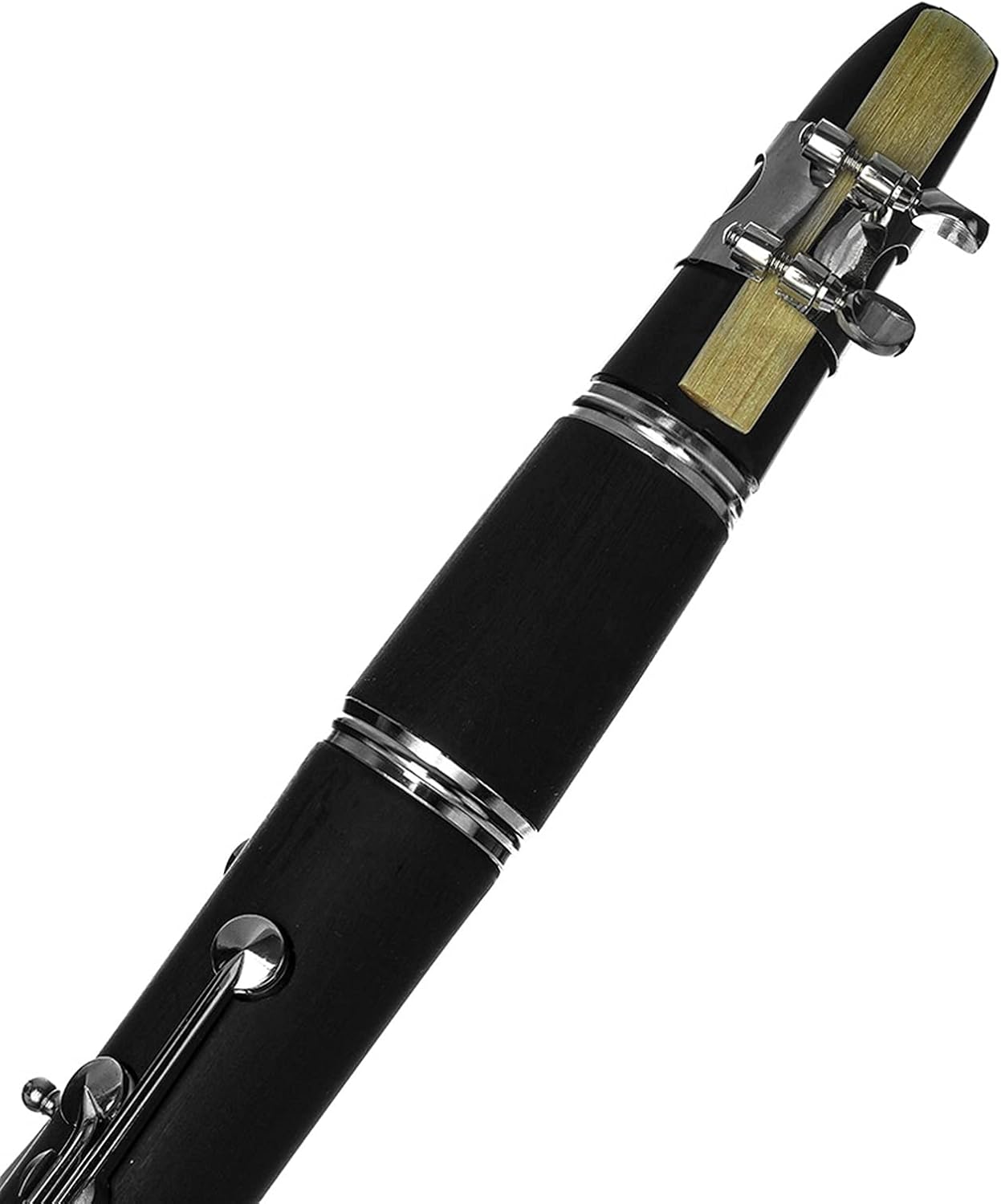 KESHUO Bb B Flat Clarinet Clarionet Bakelite with Case Reeds Rubber Pads Gloves Strap Cleaning Cloth Woodwind Instruments Student Standard Clarinet Set