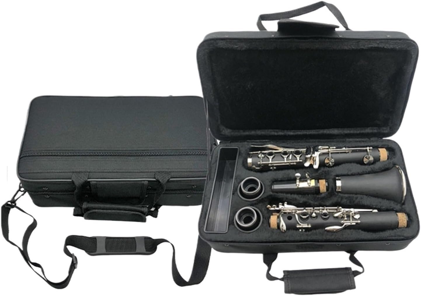 Bb Flat Clarinet Beginner Exam Wind Instrument With Portable Case