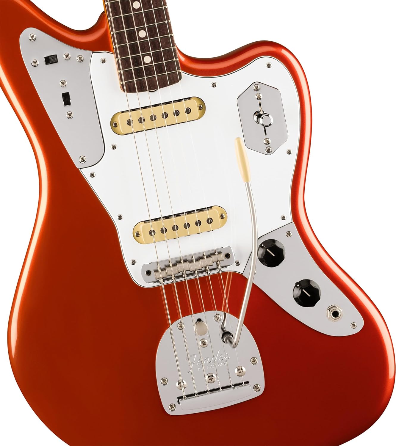 Fender Johnny Marr Jaguar - Metallic KO Bundle with Tweed Case, Cable, Strap, and Guitar Cleaning Kit