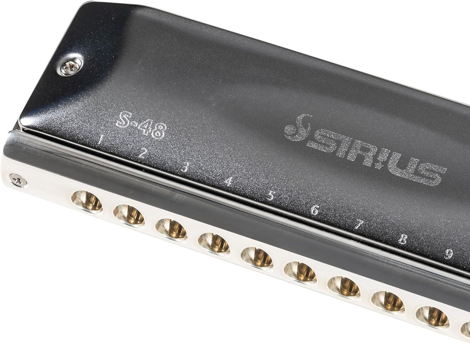 Suzuki S-48S Sirius Chromatic 12-Hole 48-Note Harmonica, Straight Alignment