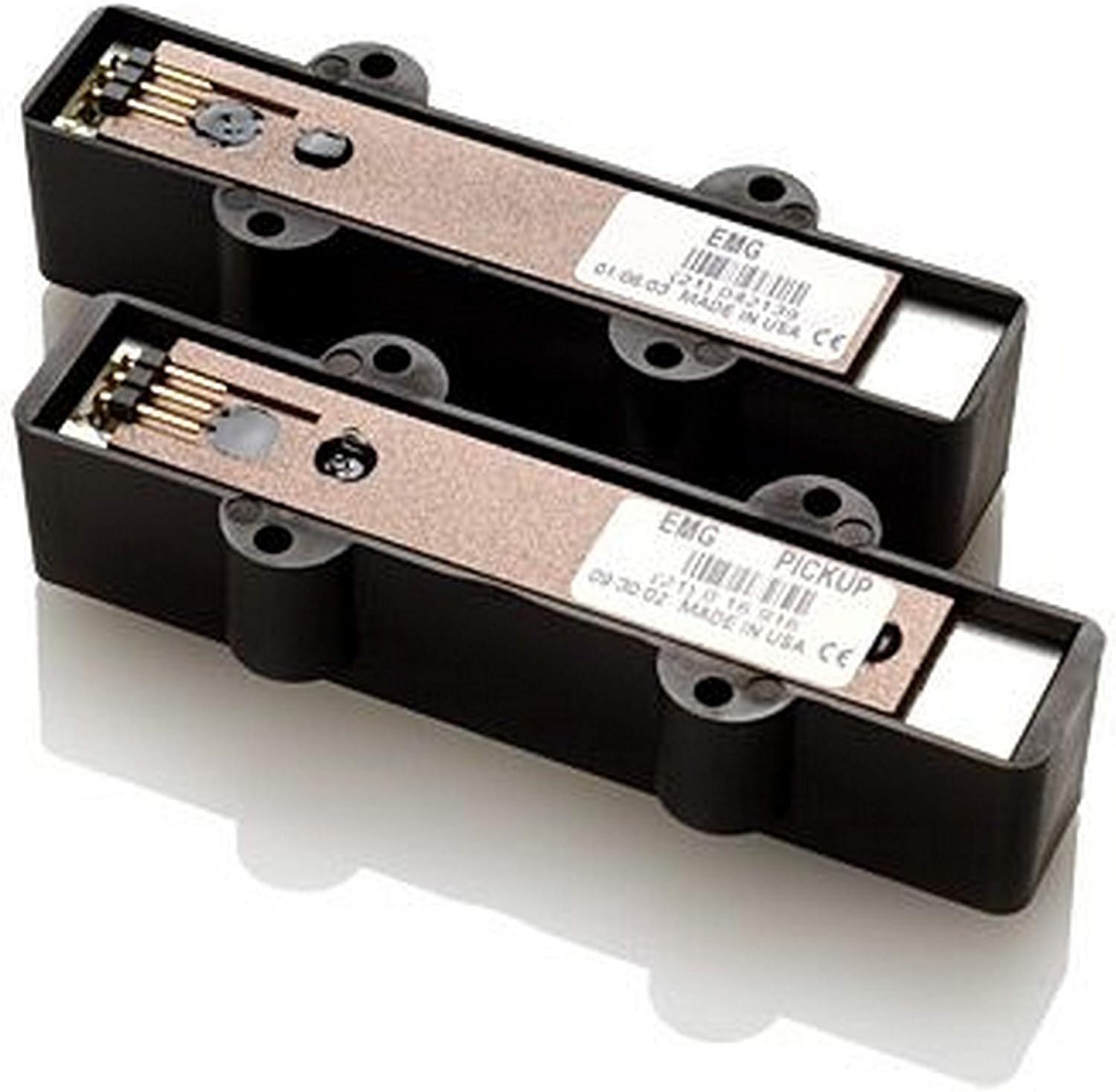 EMG Pickup Set-JV-4 Strings (Black) Bass Guitar Circuit (654330400681)