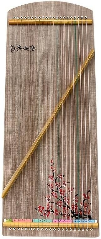 LANDTOM Paulownia Guzheng Mini Finger Trainer With Accessories, 21 Strings, Suitable For Beginners, Adults, Children (A)