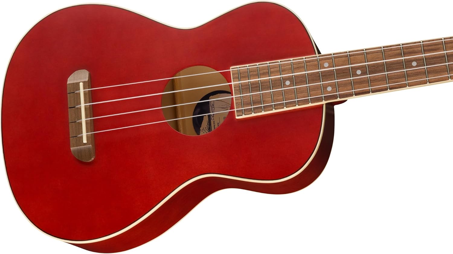 Fender Avalon Tenor Ukulele - Cherry Bundle with Gig Bag, Tuner, and Austin Bazaar Instructional Video