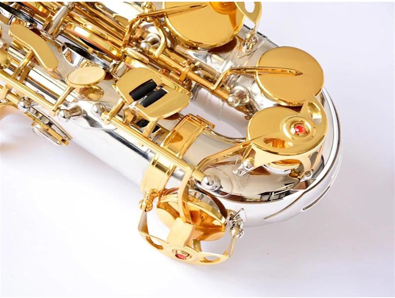 Woodwind Instruments Eb Saxophone Alto E-flat Nickel Plated With Case Gloves Reeds Mouthpiece