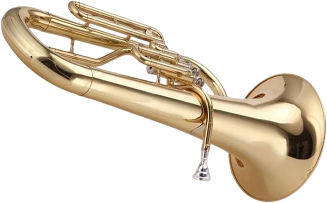 Euphonium B Flat Gold Lacquered Professional Performance And Practice Instrument Euphonium All-brass Instrument